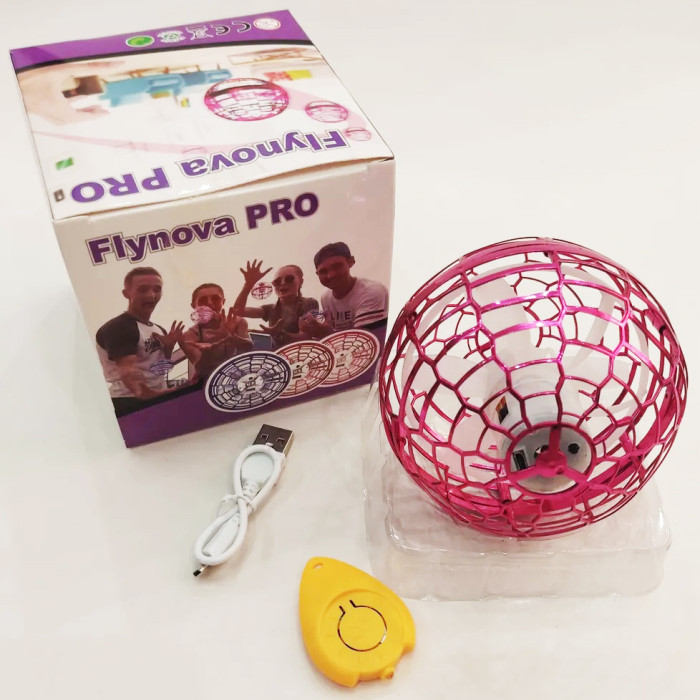 Літаюча куля спіннер, що світиться FlyNova Pro Gyrosphere іграшка м'яч бумеранг, іграшка літаюча куля