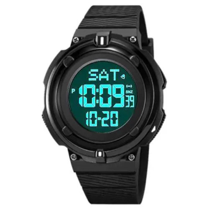 Годинник наручний чоловічий SKMEI 2010BKWT BLACK-WHITE, годинник армійський скмей, годинник спортивний. Колір: чорний