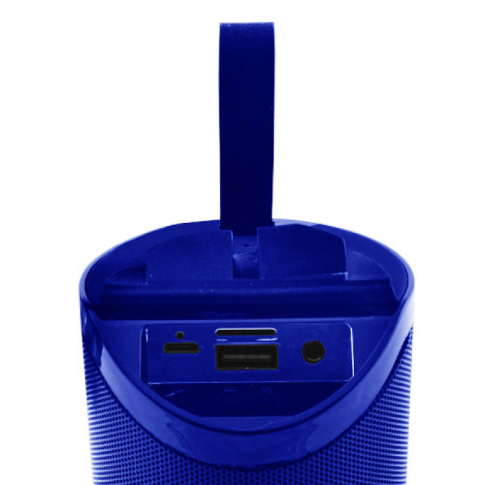 Портативна Bluetooth колонка TG169 з різнокольоровим підсвічуванням FM-радіо 5Wx2. Колір: синій