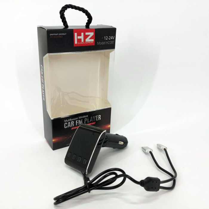 FM модулятор HZ H22 BT для авто з Bluetooth, Авто трансмітер від прикурювача, Bluetooth фм передавач