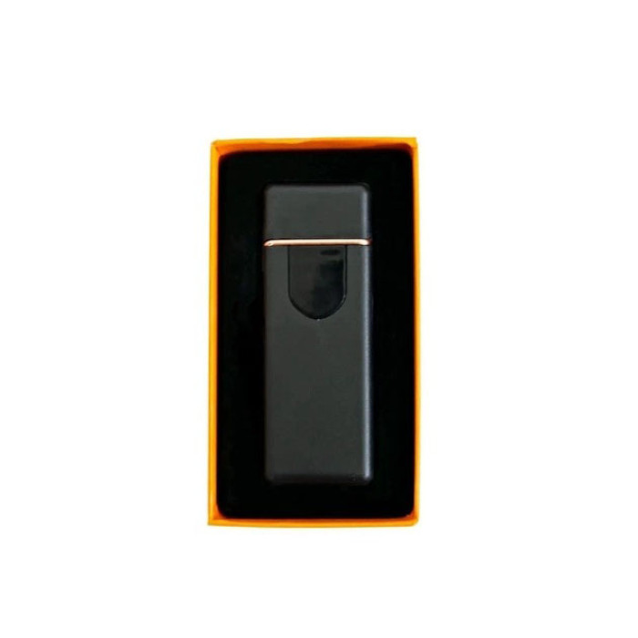 Електрозапальничка USB ZGP ABS, сенсорна електрична запальничка спіральна. Колір чорний