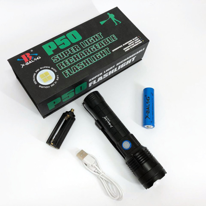 Ліхтарик ручний Bailong X-Balog BL-B99-P50, ліхтар ручний тактичний, водонепроникний ліхтар
