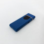 Електрозапальничка USB ZGP ABS, сенсорна електрична запальничка спіральна. Колір: синій
