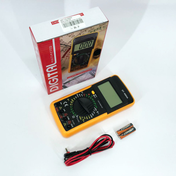 Мультиметр цифровий тестер Digital Multimeter DT9205A зі звуком, для автомобіля, гарний мультиметр