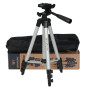 Штатив для телефону та фотоапарата Tripod 3110 PRO портативний трипод 0,35-1.02м висота. Колір: срібний