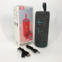 Портативна Bluetooth колонка TG619C FM-радіо USB/TF з ремінцем, Bluetooth колонка з підсвічуванням. Колір: сірий