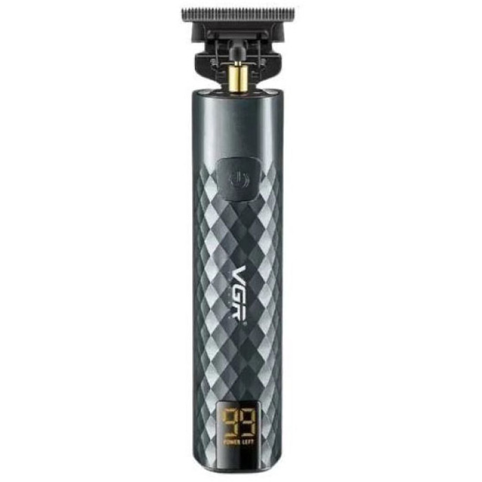 Тример для стрижки волосся, вусів, бороди VGR V-077 з USB зарядкою, корпус метал, триммер бездротовий