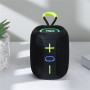 Портативна Bluetooth колонка TG658 8W з RGB підсвічуванням, Бездротова колонка потужна. Колір: чорний