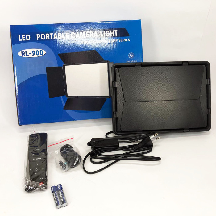 Професійне відеосвітло LED LIGHT RL-900 35W з пультом 3000k-6500k, Прямокутне студійне світло