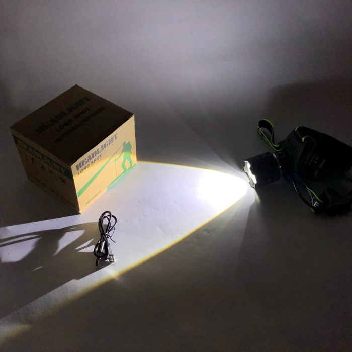 Ліхтар налобний A25 WHITE LASER LED PM10-TG, Ліхтар акумуляторний для рибалки, для туриста
