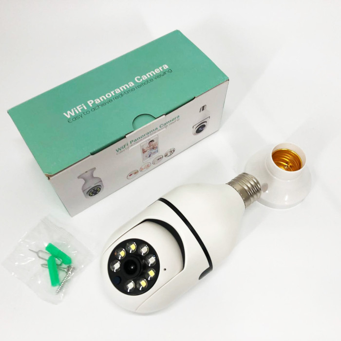 Камера відеоспостереження лампочка CAM L1 E27 WIFI IP 360/90 поворотна