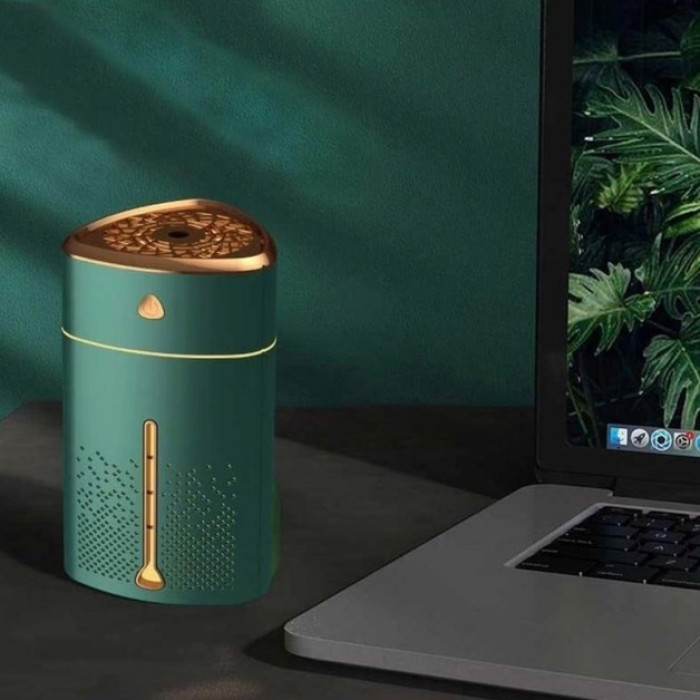 Ультразвуковий зволожувач повітря для дітей з підсвічуванням Heavy Fog Humidifier, Зволожувач міні. Зелений