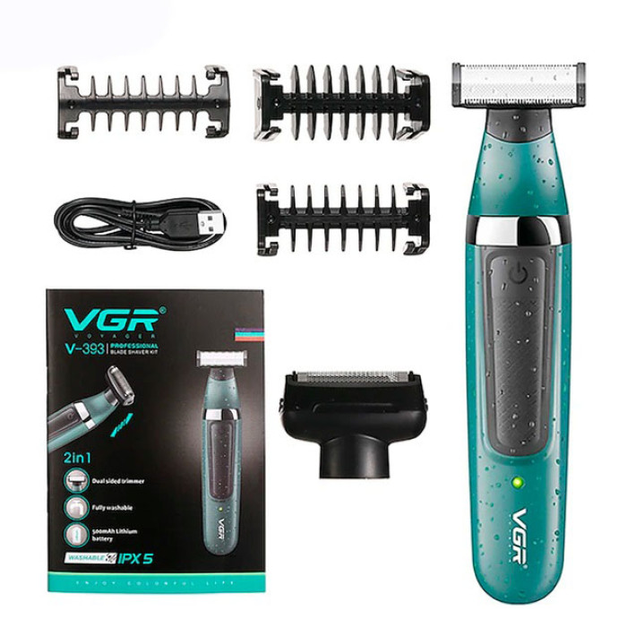 Електробритва VGR V-393 Shaver професійна водонепроникна, чоловіча машинка для гоління
