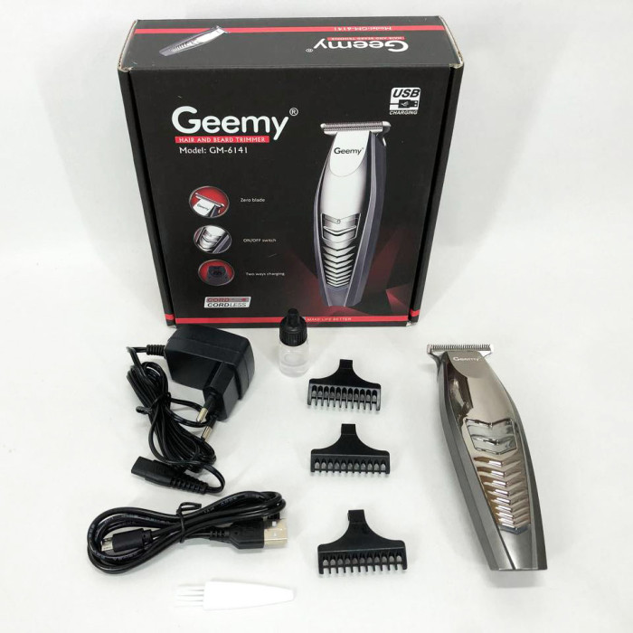 Машинка для стрижки GEMEI GM-6141, підстригальна машинка, професійна електробритва