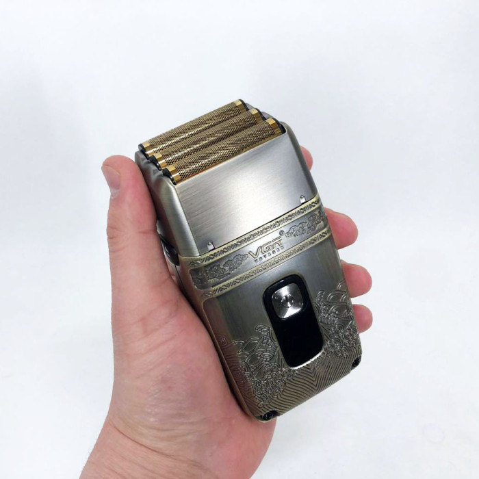 Професійна електробритва Шейвер VGR V-335 Shaver з трьома ножовими блоками, бритва для бороди