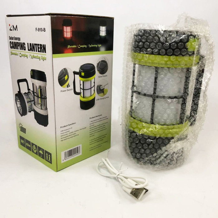 Мультифункціональний кемпінговий ліхтар із функцією Powerbank 910-LED+COB, кемпінговий світильник