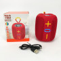 Портативна Bluetooth колонка TG658 8W з RGB підсвічуванням, колонка для вечірки. Колір: червоний