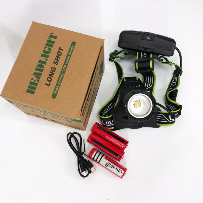 Ліхтар налобний A25 WHITE LASER LED PM10-TG, Ліхтар акумуляторний для рибалки, для туриста