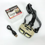 Ліхтар налобний акумуляторний Bailong HX-816S 2COB(white+red) із сенсорним датчиком вологозахист