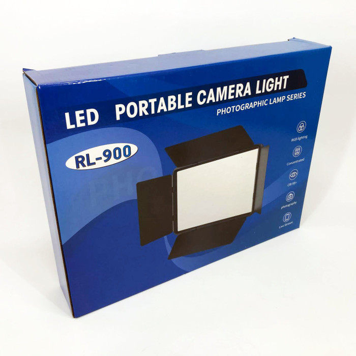 Професійне відеосвітло LED LIGHT RL-900 35W з пультом 3000k-6500k, Прямокутне студійне світло