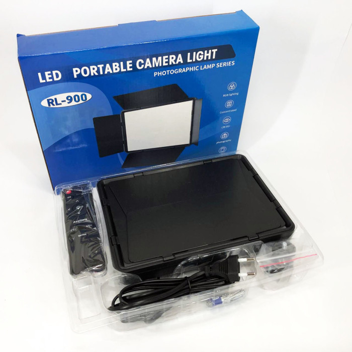 Професійне відеосвітло LED LIGHT RL-900 35W з пультом 3000k-6500k, Прямокутне студійне світло