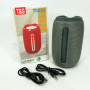 Портативна Bluetooth-колонка TG653 USB з ремінцем, гучна колонка для вечірки. Колір: сірий