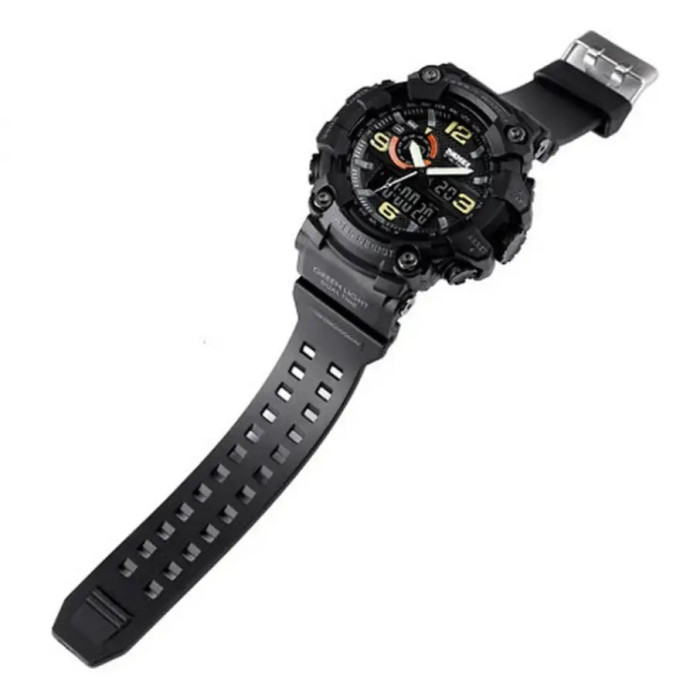 Годинник наручний чоловічий SKMEI 1520BK BLACK, армійський годинник протиударний. Колір: чорний