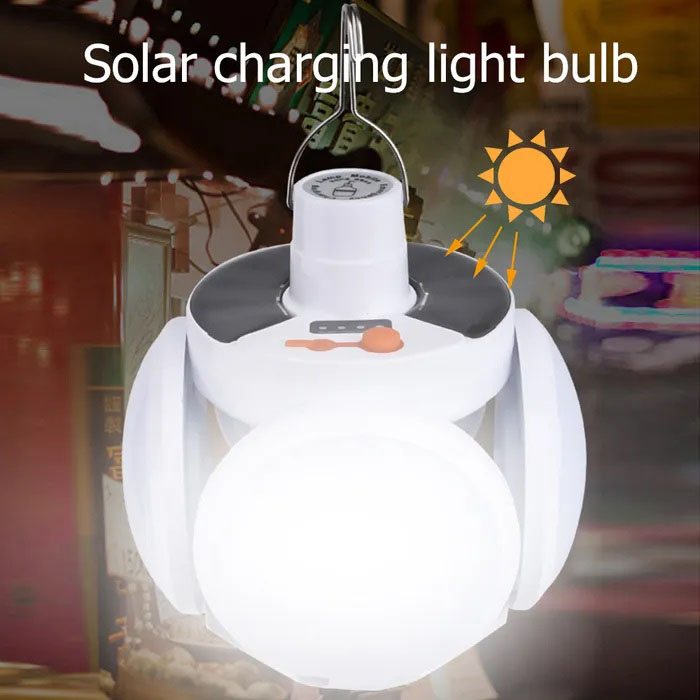 Ліхтар Лампа для кемпінгу акумуляторна BL-2029 + SOLAR на сонячній батареї кемпінговий складаний ліхтар