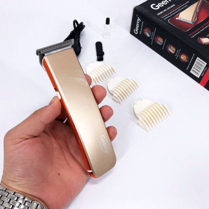 Машинка для стрижки GEMEI GM-6048, Машинка для стрижки домашня, електробритва для голови. Колір: золотий