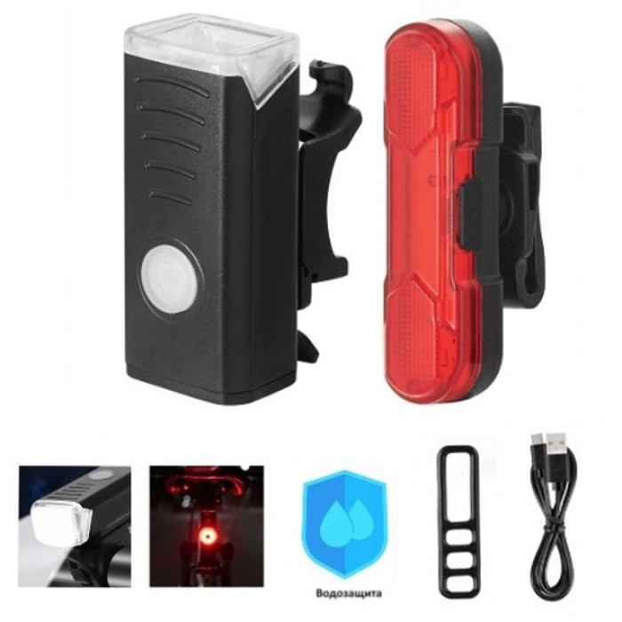 Велоліхтар BSK-HY027-XPG, STOP-5SMD(red), Мигалка з акумулятором на велосипед, Блимаючий велоліхтар