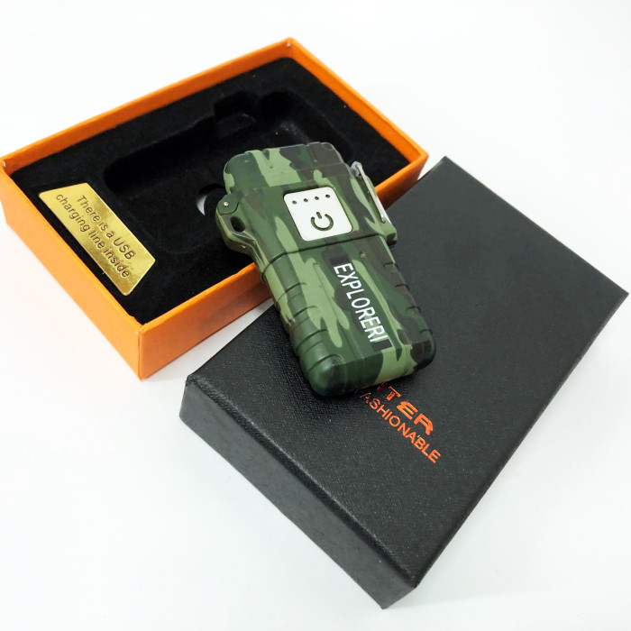 Запальничка імпульсна JL317 Explorer, Вітрозахисна запальничка, Запальничка юсб з гравіюванням