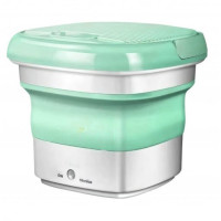 Складна пральна машина MAXTOP silicon washing machine, Портативна пралка відро. Колір: зелений