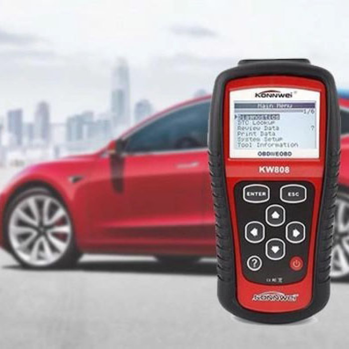 Автомобільний діагностичний сканер Konnwei KW808 OBD II/EOBD, Автотестер універсальний Адаптер
