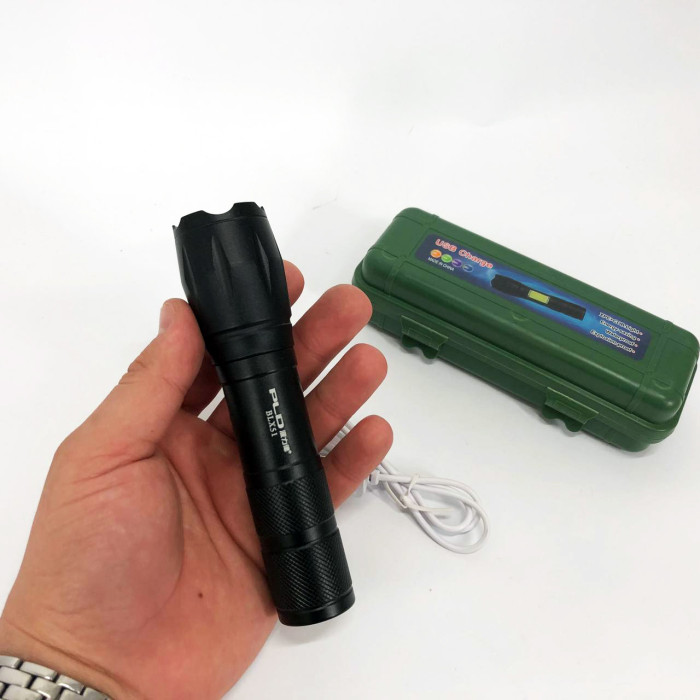 Ліхтар ручний BLX51-XPE в кейсі 1x18650, Ліхтар ручний потужний, Тактичний ліхтар, Ручний ліхтарик led
