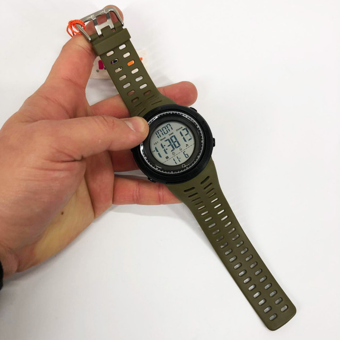 Годинник наручний чоловічий SKMEI 2070AGWT ARMY GREEN, армійський годинник протиударний. Колір: зелений