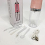 Іригатор для чищення зубів та порожнини рота Oral Irrigator з акумулятором та змінними насадками. Колір: рожевий