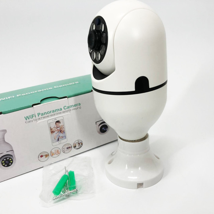 Камера відеоспостереження лампочка CAM L1 E27 WIFI IP 360/90 поворотна