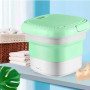 Складна пральна машина MAXTOP silicon washing machine, Портативна пралка відро. Колір: зелений