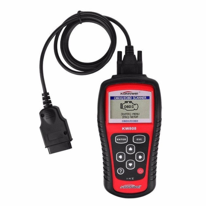 Автомобільний діагностичний сканер Konnwei KW808 OBD II/EOBD, Автотестер універсальний Адаптер