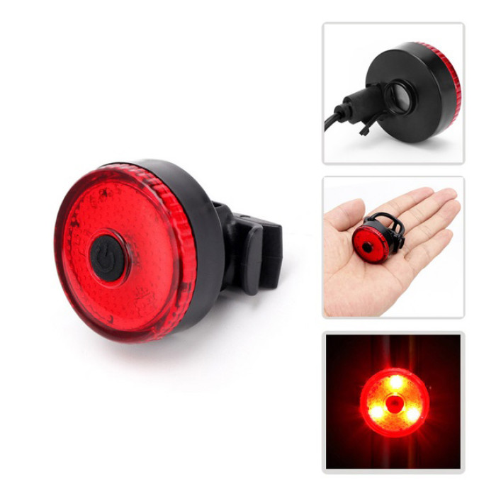 Велоліхтар акумуляторний BSK-1133-XPG та STOP-3SMD(red), Велосипедний ліхтар із захистом від вологи