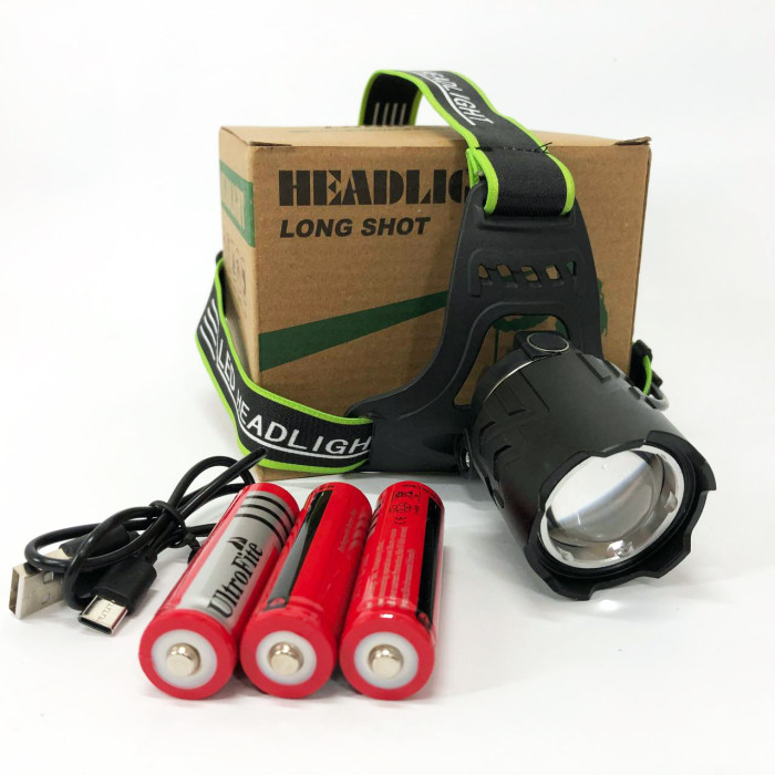 Ліхтар налобний A25 WHITE LASER LED PM10-TG, Ліхтар акумуляторний для рибалки, для туриста