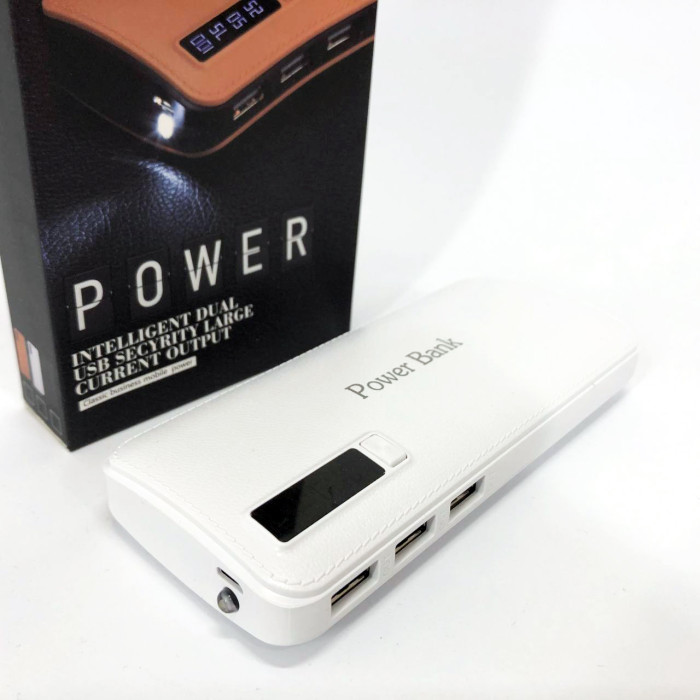 Портативний зарядний пристрій Павербанк 50000 mAh 3хUSB Power Bank Smart Tech. Колір: білий
