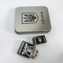 Дугова електроімпульсна запальничка USB Україна (металева коробка) HL-449. Колір: чорний
