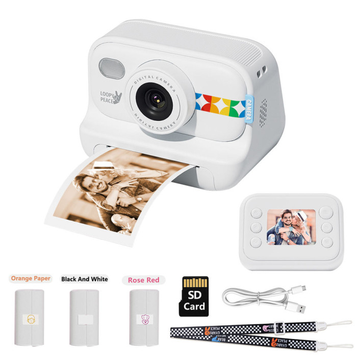 Дитячий фотоапарат миттєвого друку S9 WHITE