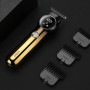 Тример для бороди та вусів VGR V-989. Машинка для стрижки, окантування кераміка+сталь. Колір: золотий
