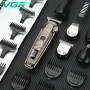 Набір для стрижки VGR 6 в 1 V-095, 16 насадок, Багатофункціональна акумуляторна машинка для стрижки