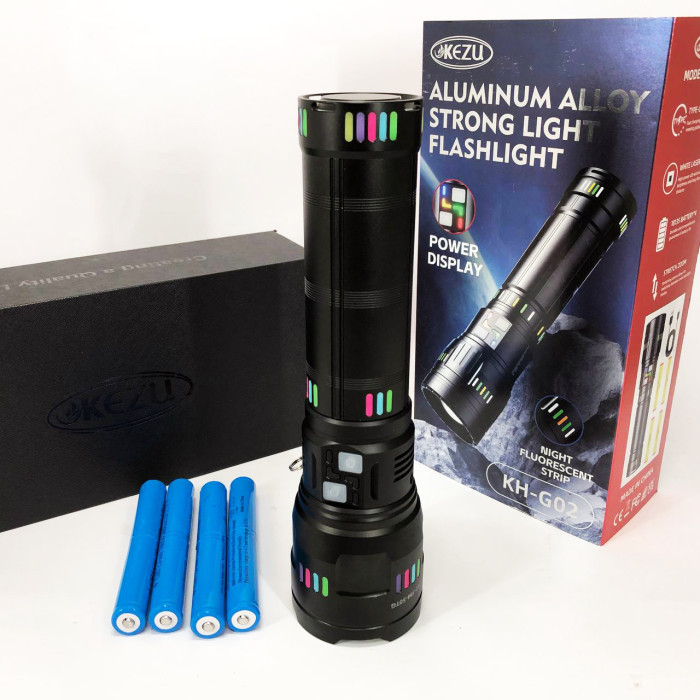 Ліхтар NIGHT VISION FLUORESCENCE G02-PM50-TG, Потужний кишеньковий ліхтарик, Сильний ліхтарик
