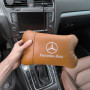Комплект 2шт для підголівника Mercedes-Benz, виготовлених з натуральної коричневої шкіри. Комфорт в авто