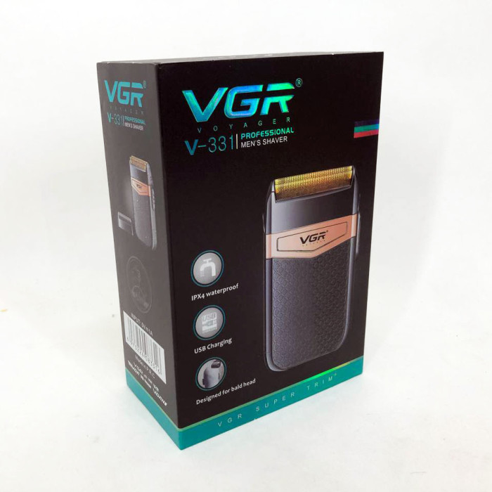 Електробритва VGR V-331, шейвер бритва тример для стрижки вусів та бороди професійна чоловіча бритва