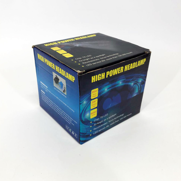 Налобний ліхтар Bailong BL-T24-P50 акумуляторний LED/Zoom 3 режими роботи, ліхтар на голову для риболовлі